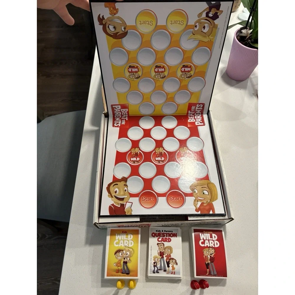 Beat The Parents Board Game Spin Master Kids vs Grown-Ups Trivia - Complete